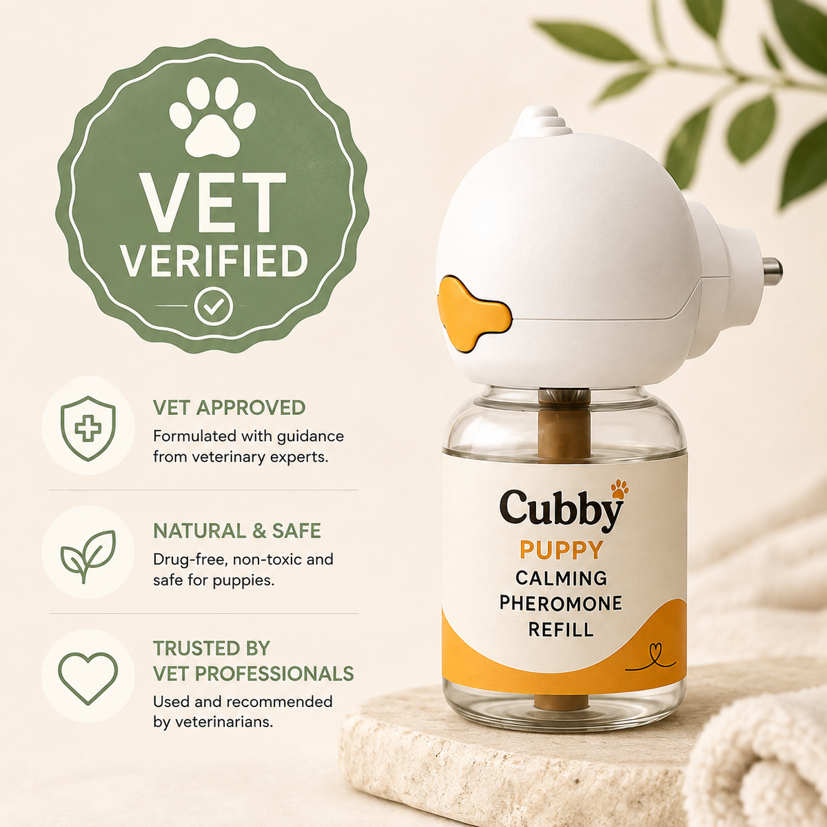 Cubby Puppy Calming Diffuser